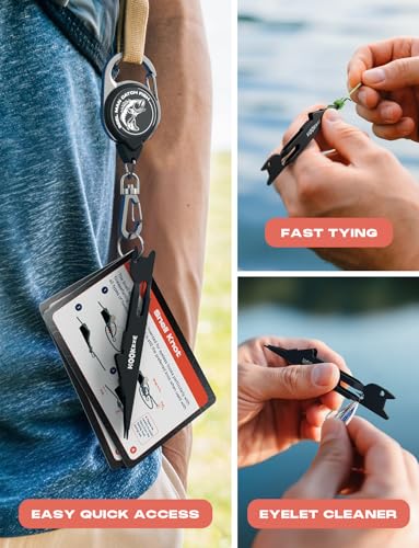 Fishing Nail Knot Tying Tool Combo (Black)