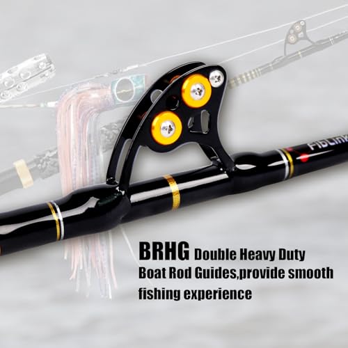 1 Piece Saltwater Offshore Trolling Rod 6 (6' - 1pc - 80-120lbs / Bent & Straight)
