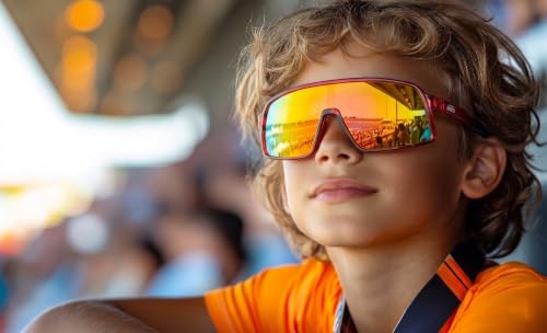 RIDGE Kids Sports Sunglasses for Boys Ages 5