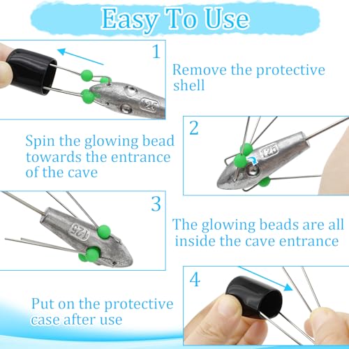 5Pcs Sputnik Sinker Fishing Weights Sinkers Lead Long Tail Spider Sinkers
