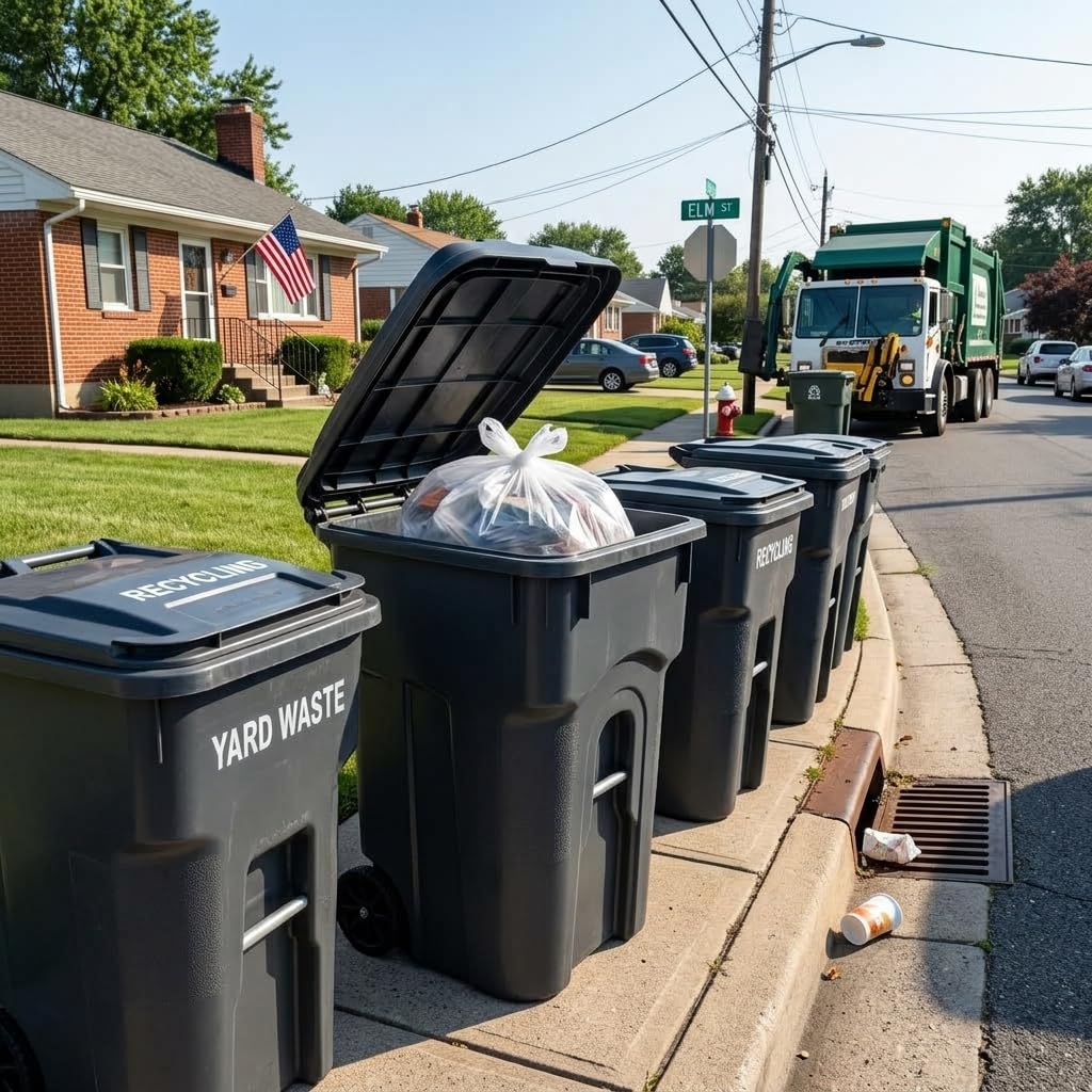 32 Gallon Wheeled Trash can