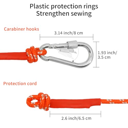 6mm Marine Floating Rope High (Orange / 98FT-30M)