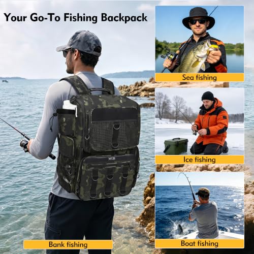 Fishing Backpack (Green+Black)
