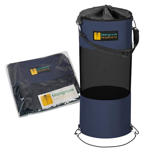 Portable Boat Trash Can (Navy Blue)