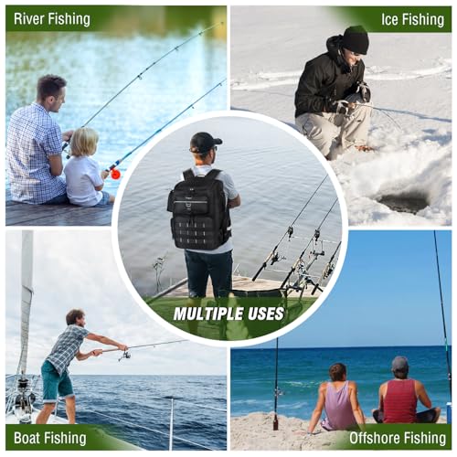 Fishing Backpack with Rod Holders