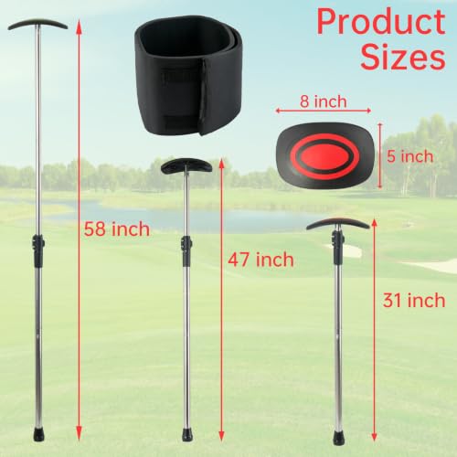 Adjustable Golf Bag Support Pole 31" (Red)
