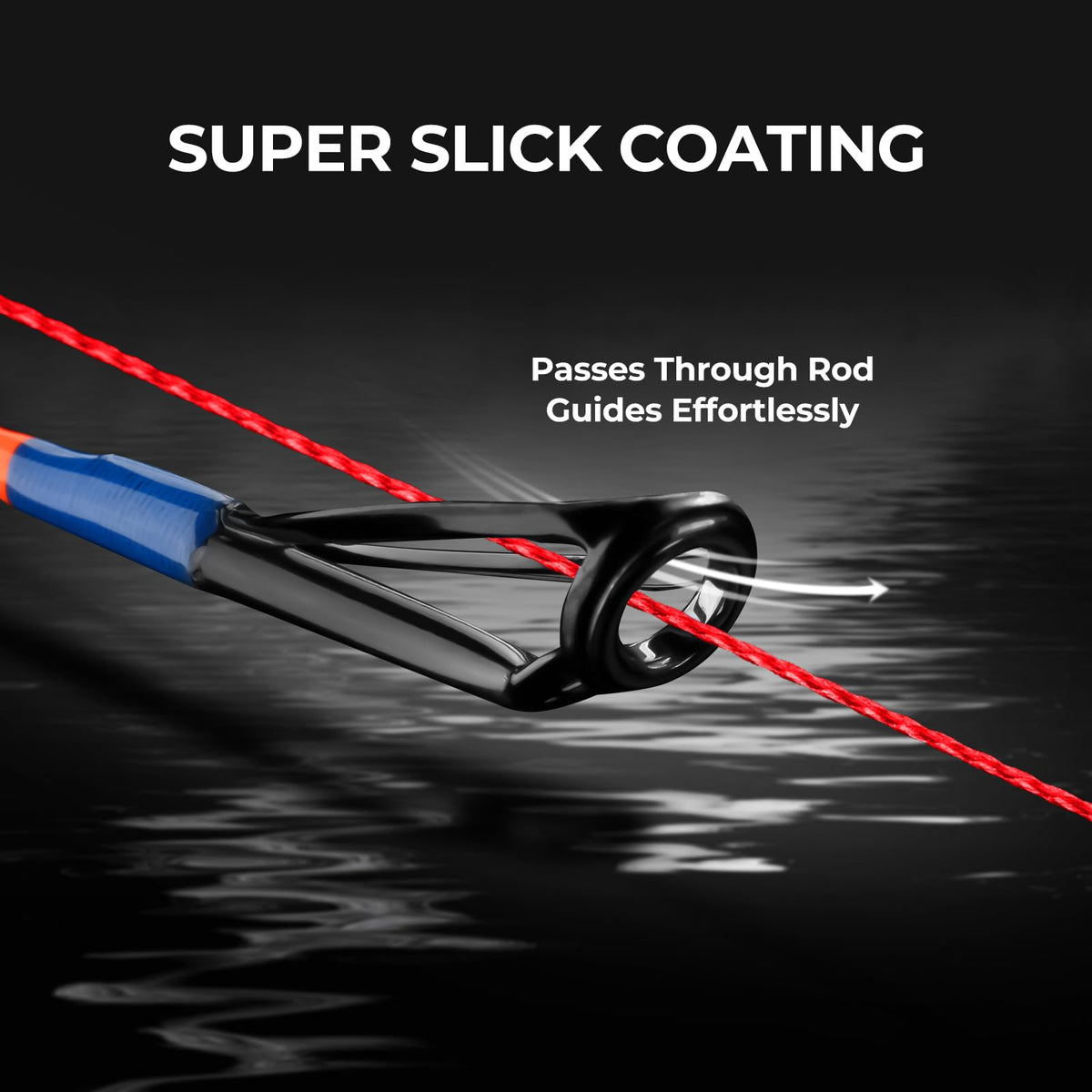 Superpower Braided Fishing Line (X4-Red / 6LB(150 Yds))
