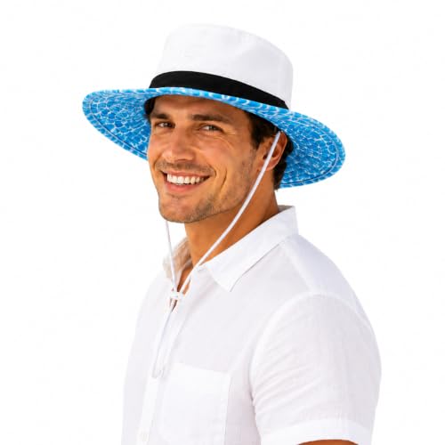 UvCoolix™ Cooling Sweatband Breathable Bucket Waterproof UPF50+ Sun Hat Big Head Unisex Wide Brim Boonie Fishing