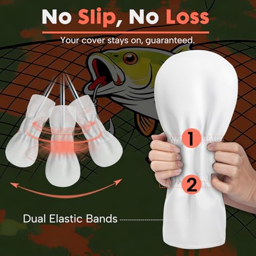 Driver Headcover 3 Wood Cover Hybrid Golf Headcovers by HOOKED ON GOLF