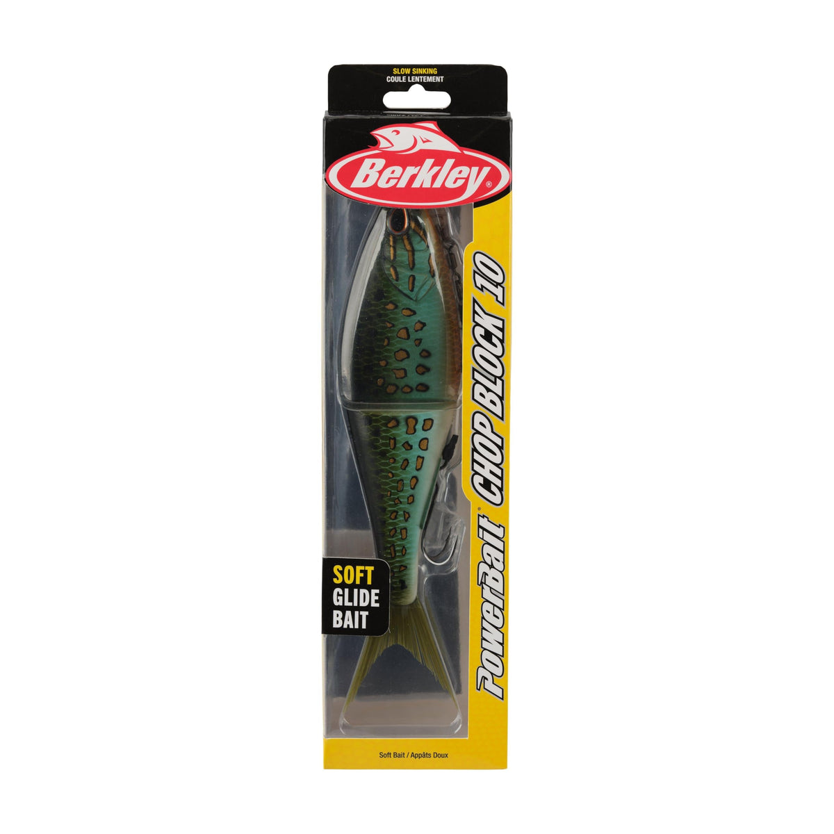 PowerBait Chop Block Fishing Soft Bait (Matte Pumpkinseed / 10 in - 4 1/5 oz)