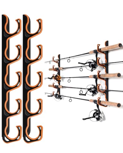Fishing Rod Rack (Orange / 1 pack holds up 5 rods)
