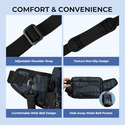 BaitSpace Waist Bag (Blue Camo)