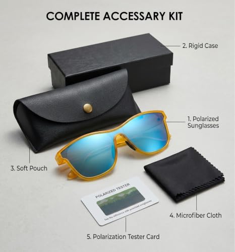 Polarized Sunglasses for Men and Women (C02- Frame: Matte Rose Red / Lens: Silver Mirror)