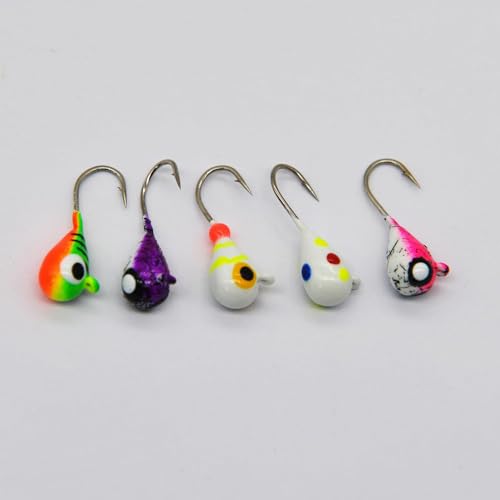 Ice Fishing Jig Set (Assorted Colors / 5MM, 1/15 OZ)