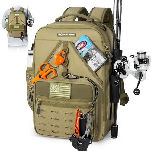 KastMate Fishing Backpack With 2 Rod Holders Water