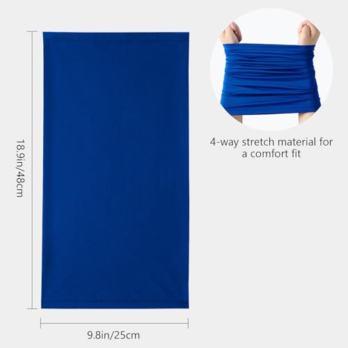6 Pack UPF 50+ Neck Gaiter Breathable Quick Dry Outdoor Face Mask (6-pack: Collection G)