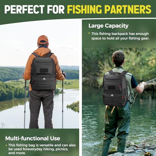 Fishing Backpack Tackle Box (Black)