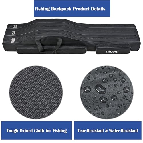 Fishing Bag 3 Layers Fishing Pole Bag
