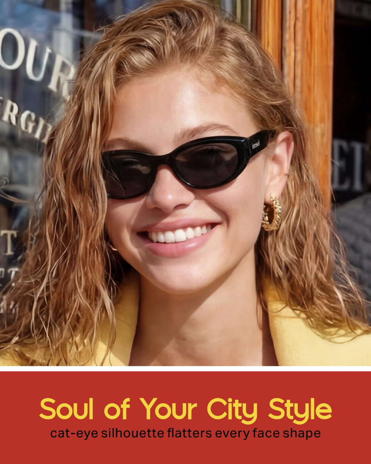 Modern Edgy Cat Eye Sunglasses for Women (Gloss Black/Gray)