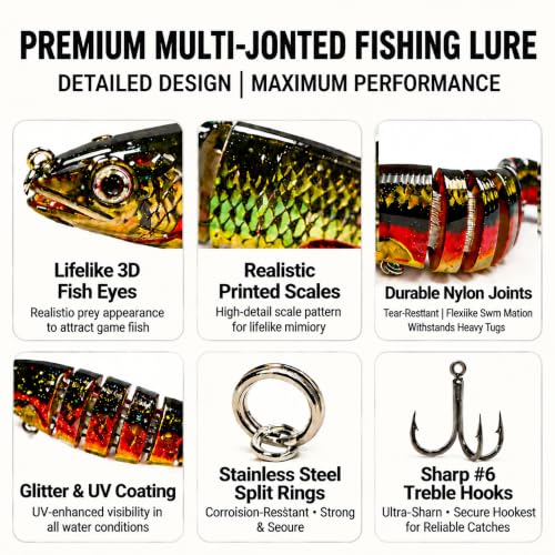 Multi Jointed Swimbait Hard Lure
