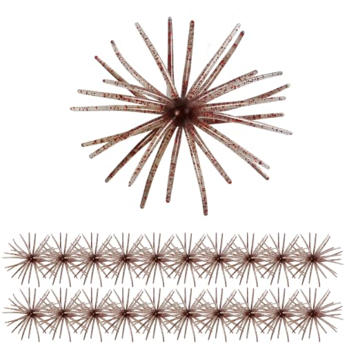 20 PCS Urchin Baits for Bass Fishing (Flashing red / M-2.76inch（20PCS）)
