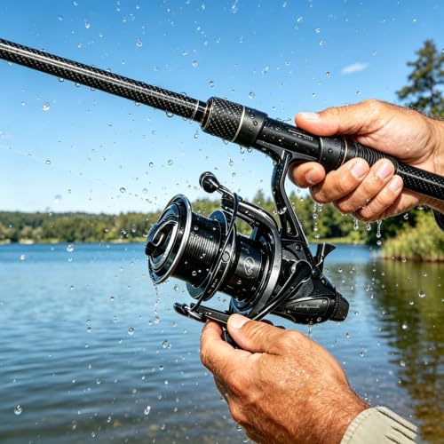 Double Brake Spinning Reel Heavy Duty Metal Body with CNC Machined Spool 55LB Max Drag 6+1 BB Smooth 4.1