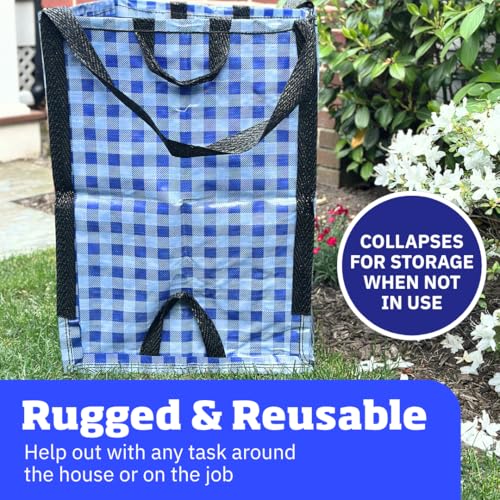 Heavy Duty Home and Yard Bags 48 (Gingham Blue)