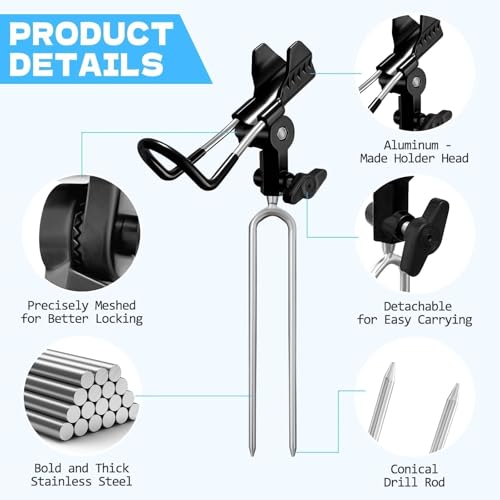 Fishing Rod Holder for Ground