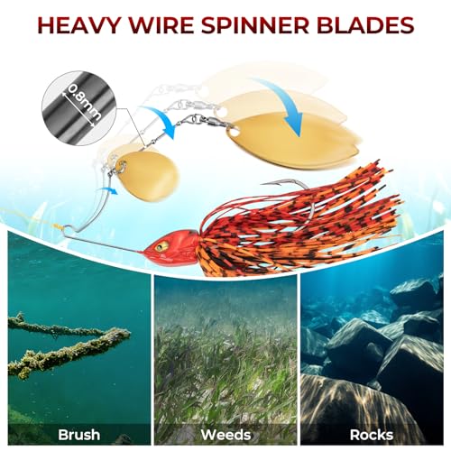 by KastKing Spinner Baits Fishing Lure Kits