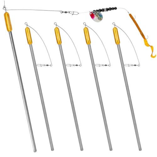 5 Pack Bottom Bouncer for Walleye Rigs (Golden / Bold-2oz-5PCS)
