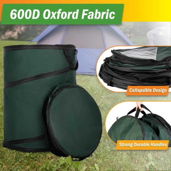 Collapsible Trash Can Camping Essentials (46-Gallon, 32-Gallon and 23.1-Gallon)