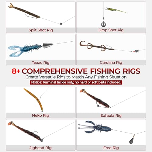 by KastKing Fishing Tackle Kit (182pcs Terminal Tackle Kit)