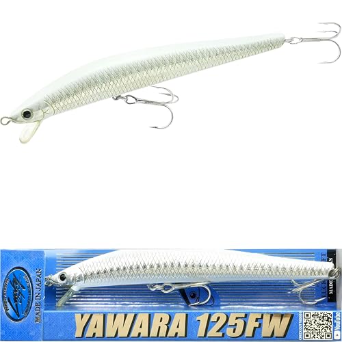 FlashMinnow 125 YAWARA Saltwater Fishing Lure (With Scale / 7686 Zebra Pearl White / 125FW)