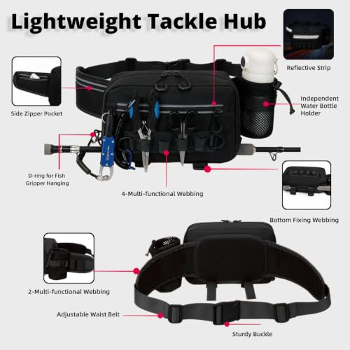 Fishing Waist Pack with Rod Holder