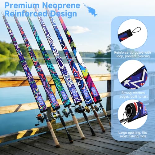 Fishing Rod Socks (6 Patterns / 58")