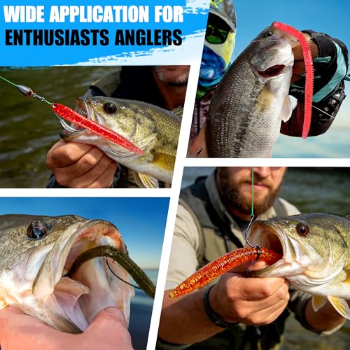 Fishing Lures (220PCS Wacky Worm Fishing Lure Kit)