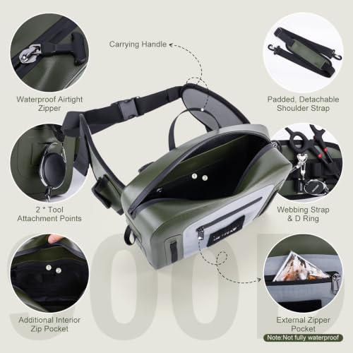 Waterproof Fishing Waist Pack (E1:Waterproof Tackle Bag)
