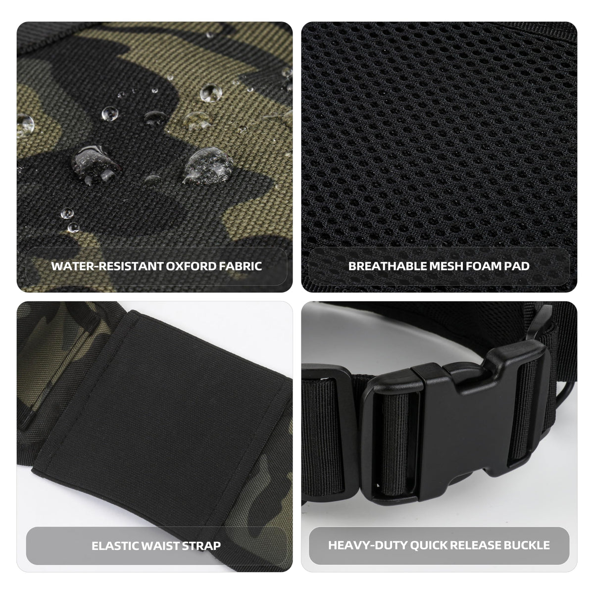 Lightweight Utility Waist Pack (Army Green Camo)