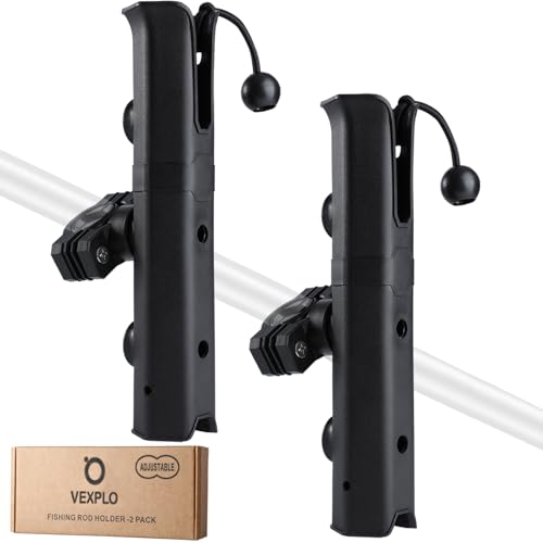 Bike Fishing Rod Holder for Bike Rack with Pole Mount Clamp (Black-2)