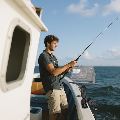 Kayak Fish Finder Mount with Adjustable Transducer Mounting Arm (Large)