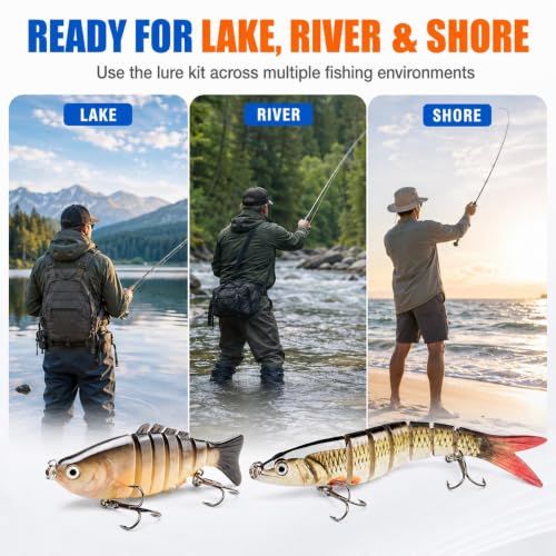 Bass Lures Multi Jointed Swimbaits Hard Baits 6