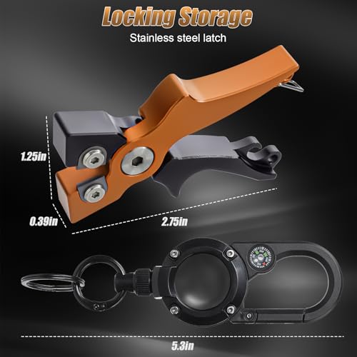 Portable Tungsten Fishing Line Cutter Fly Fishing Nippers with Retractors for Braid