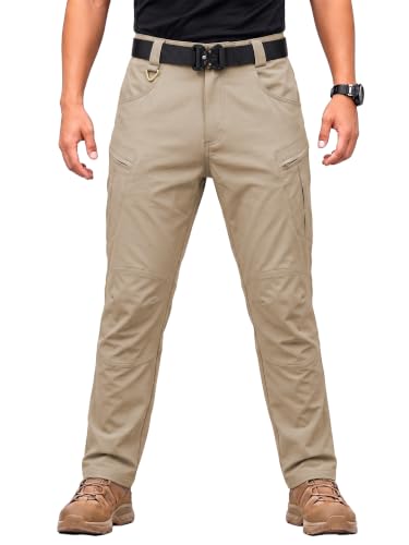 Men's Tactical Pants Ripstop Cargo Hiking Work Pants Kahai M Khaki (Medium / Khaki)
