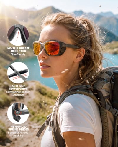 Polarized Sport Sunglasses with Removable Side Shields