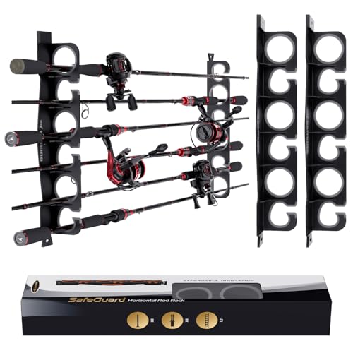 Horizontal Fishing Rod Holder (V6-1 Pack-Gray)