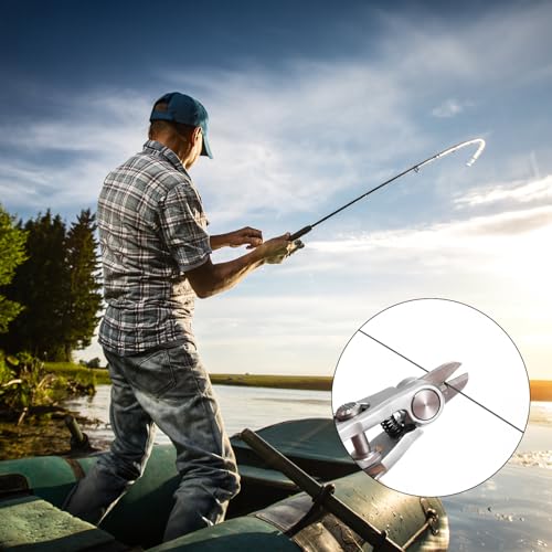 Fishing Line Cutte Braided Line Cutter with Retractors and Knot Tying Tool Accessories Stainless Steel Braided Fishing Nippers Scissors Clippers for Lines (Simple / Multicolor)