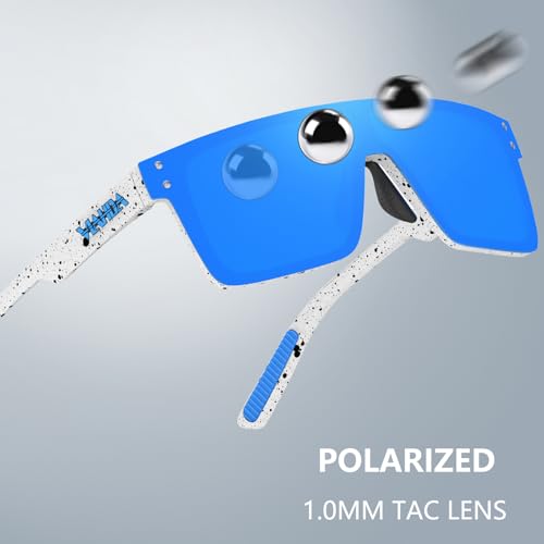 Polarized Sunglasses for Men (White/Blue)