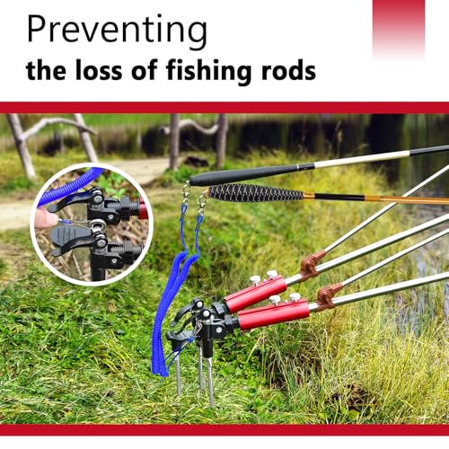 Fishing Rod Holders (Red-Double-headed)