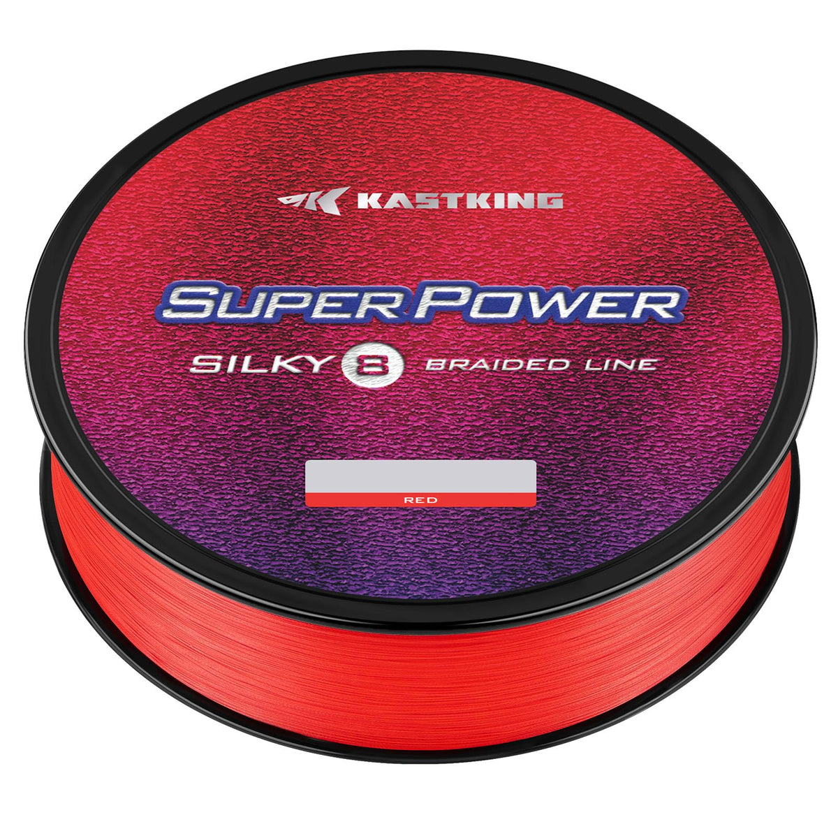 Superpower Silky8 Braided Fishing Line (X8-Red / 40LB(500 Yds))