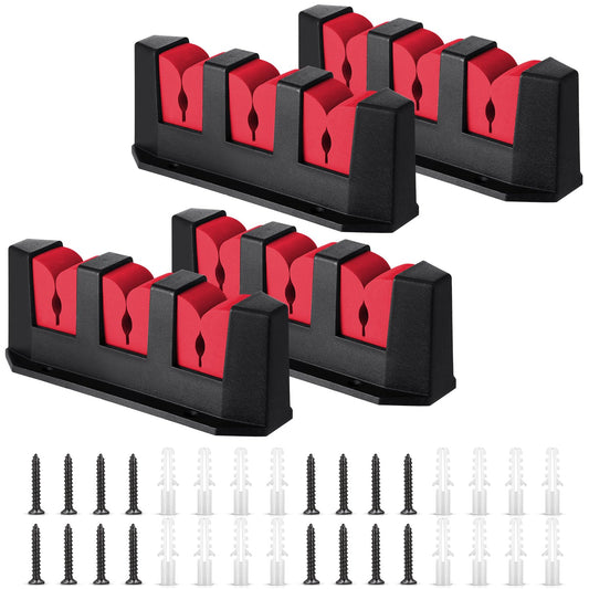 4 Pcs Rod Holders Fishing Boat Pole Holder (Red / 7.8 Inch)